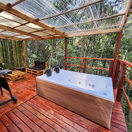 Cabana En Medio Del Bosque Con Jacuzzi - Santa Elena Santa Elena  Exterior photo